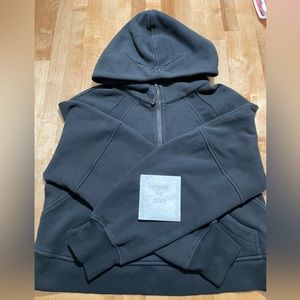 Like New Lululemon XS/S Oversized Half Zip Hoodie Black